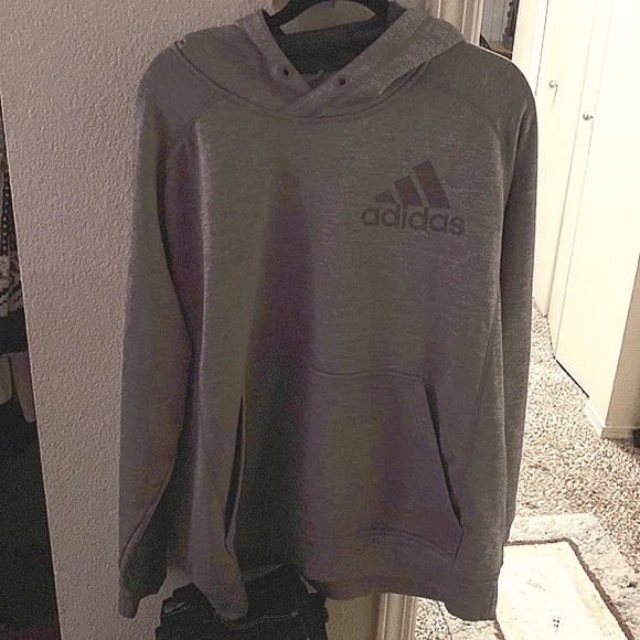 adidas Tops - Adidas L  hooded sweatshirt. Very good condition. Runs Big